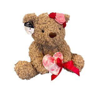 Debi Lilly 8" Kimber Rose Floral Heart Teddy Bear 2022 Valentine Plush Love
